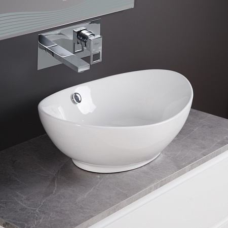 Раковина накладная BelBagno BB1087 59x39x19 белый