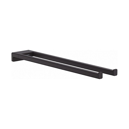 Полотенцедержатель Hansgrohe AddStoris 41770670 двойной черный матовый