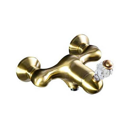 Смеситель Boheme Crystal 304-CRST для душа, бронза