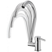 Смеситель GPD Espina MPN70 для кухонной мойки, хром