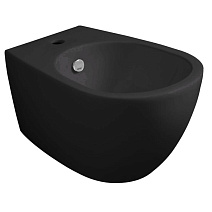 Биде подвесное Simas Vignoni VI 19 nero matt с 1 отверстием под смеситель, черный матовый