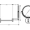 Зеркало косметическое Hansgrohe Logis Universal 73561000 - фото 2