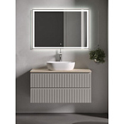 Мебель для ванной со столешницей Sancos Snob R 100 SNR100CE+TT100A2X Beige Soft/Kreman