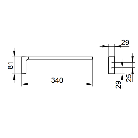 Полотенцедержатель Keuco Edition 11 11122010000 хром