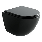 Унитаз подвесной Ceramicanova Vogue CN4008TMB черный матовый