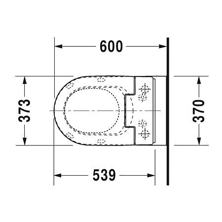 Унитаз приставной Duravit ME by Starck 2169590000+611000002000300 с функцией биде, белый