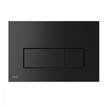 Кнопка смыва AlcaPlast THIN M578 черный матовый