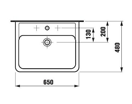 Раковина Laufen Pro 8.1895.3.000.104.1 65см