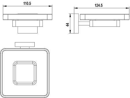 Мыльница Timo Selene 17022/17 золото/белый
