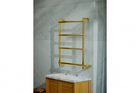 Полотенцесушитель электрический Margaroli Sole 5424704GONB золото