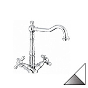Смеситель Emmevi Deco Old 12613BC для раковины, белый/хром