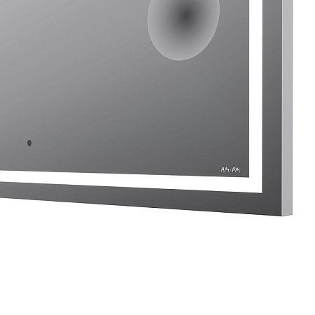 Зеркало Am.Pm Gem M91AMOX1003WG 100 с LED-подсветкой, часами и косметическим зеркалом
