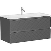 Тумба с раковиной Sancos Folk 100 FL100GS Grey soft