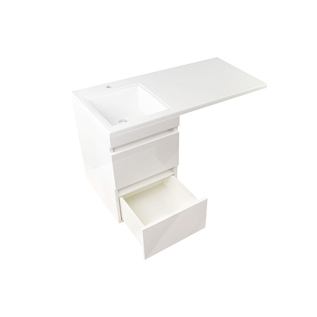 Мебель для ванной подвесная El Fante Даллас 100 L 2 ящика, эмаль, белый