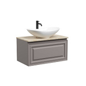 Тумба c раковиной и столешницей Sancos Very 80 VR80SM+TT80A2X Doha Soft/Kreman