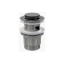 Донный клапан для раковины AlcaPlast A39 с малой крышкой хром