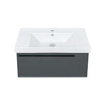 Тумба с раковиной La Fenice Elba FNC-01-ELB-G-80 Grigio серый матовый Тумба с раковиной La Fenice Elba FNC-01-ELB-G-80 Grigio серый матовый