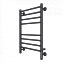 Полотенцесушитель электрический Terminus Аврора П8 500х800  КС 9005 матовый  черный