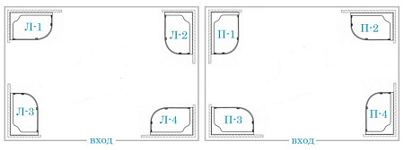 Поддон для душа акриловый Cezares Tray TRAY-A-RH-100/80-550-15-W-L/R радиальный