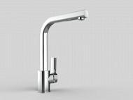 Смеситель GPD Pedra MTE160 для кухонной мойки, хром