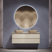 Мебель для ванной со столешницей Sancos Snob R 140 SNR70CE+TT140A2X Beige Soft/Kreman