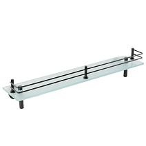 Полка c галереей Migliore Fortis 31767 черный матовый