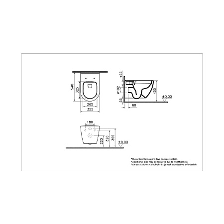 Унитаз подвесной VitrA Mia Round 7510B003-0075 белый