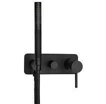 Смеситель IB Rubinetterie Industria EID313NP_13 для ванны и душа, черный матовый