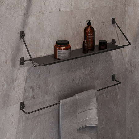 Полка-вешалка Niagara Nova NG9020B 90 черный матовый