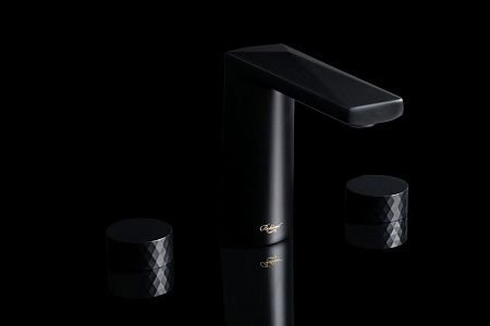 Смеситель Boheme Venturo 150-B-ICE для раковины, ручка Ice, черный