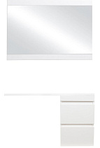 Мебель для ванной подвесная El Fante Даллас 100 R 2 ящика, эмаль, белый