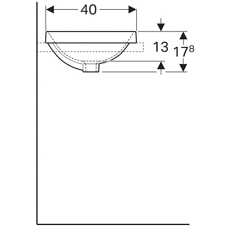 Раковина Geberit Variform 500.710.01.2 50х40 белый
