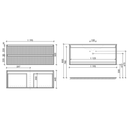 Мебель для ванной Sancos Snob R 120 SNR120W один смеситель, Bianco