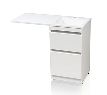 Тумба с раковиной напольная El Fante Даллас 100 R 2 ящика, пленка, белый Тумба с раковиной напольная El Fante Даллас 100 R 2 ящика, пленка, белый