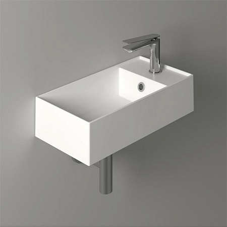 Раковина подвесная Simas Agile AG 50 bia 50x27x11 с 1 отверстием под смеситель, белый