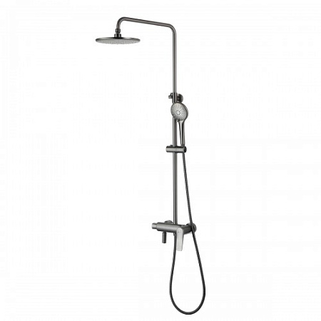 Смеситель Lemark Bronx LM3762GM для ванны с душем, графит