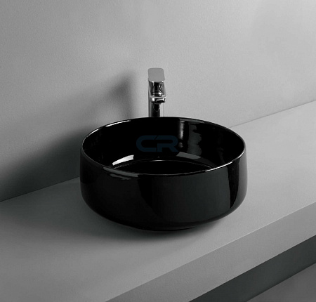 Раковина ArtCeram Cognac COL001 17;00 42 черный матовый