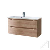 Тумба с раковиной Puris Purefaction WUA36901SR(672/161) 90 R белая высокоглянцевая