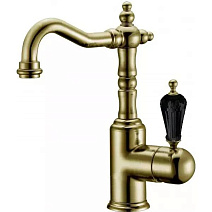 Смеситель Boheme Medici Ripresa 302-BSW для раковины, бронза/черный Swarovski