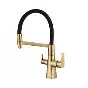 Смеситель Zorg Steel Hammer SH 818-6 BRONZE для кухонной мойки, бронза