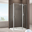 Душевой уголок Allen Brau Priority 3.31038.BA + 3.31041.BA 160x80 серебро браш - фото 1