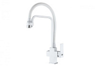 Смеситель Zorg Sanitary ZR 341-8 YF WHITE для кухонной мойки/для фильтра, белый