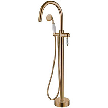 Смеситель Boheme Medici 309-SW для ванны с душем, напольный, бронза/Swarovski