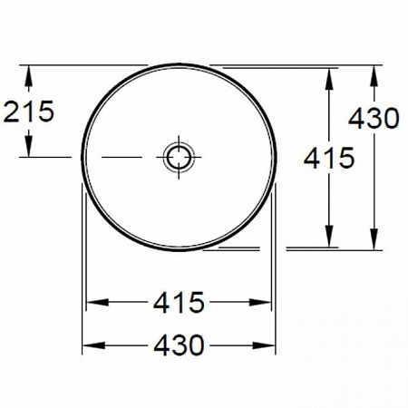 Раковина Villeroy & Boch Artis 41794301 43х43 см, белый альпин