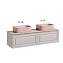 Тумба c раковиной и столешницей Sancos Very 160 VR80SM+TT160A2 Doha Soft/Kreman - фото 1