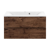 Тумба с раковиной Vincea Mia VMC-2MA900RW 90 подвесная, 2 выкатных ящика, R.Wood