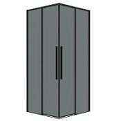 Душевой уголок Grossman Galaxy 300.K33.01.7070.21.10 68-69x68-69x195 прозрачное/черный матовый