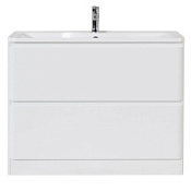 Тумба под раковину BelBagno Albano ALBANO-1000-2C-PIA-BL 100 напольная, bianco lucido