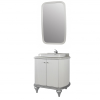 Мебель для ванной Tessoro Rivoli TS-RI910-C-W/SD 100 белый/цоколь с ножками серебро