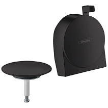 Внешняя часть Hansgrohe Exafill S 58117670 для слива-перелива, черный матовый